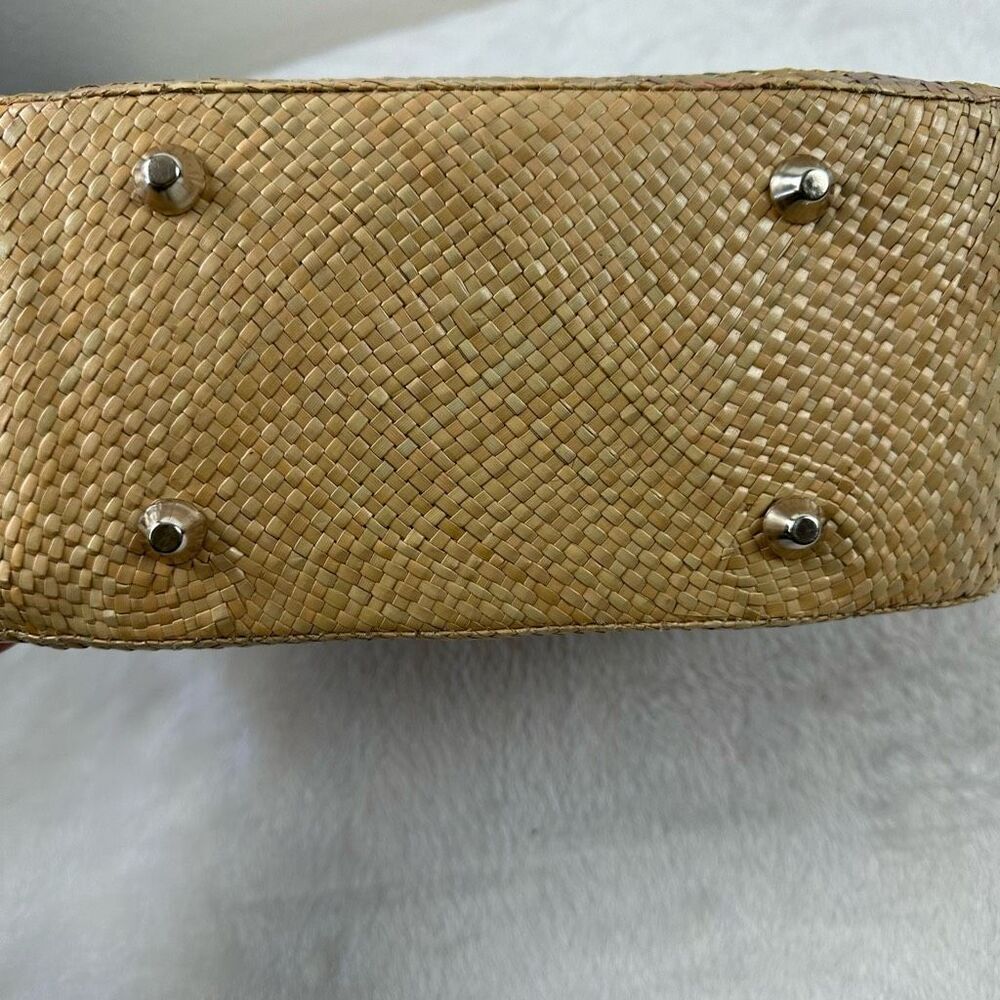 Homemade Custom Painted Top Handle Rattan Bag Jester Trick Or Treat Halloween - Picture 6 of 10